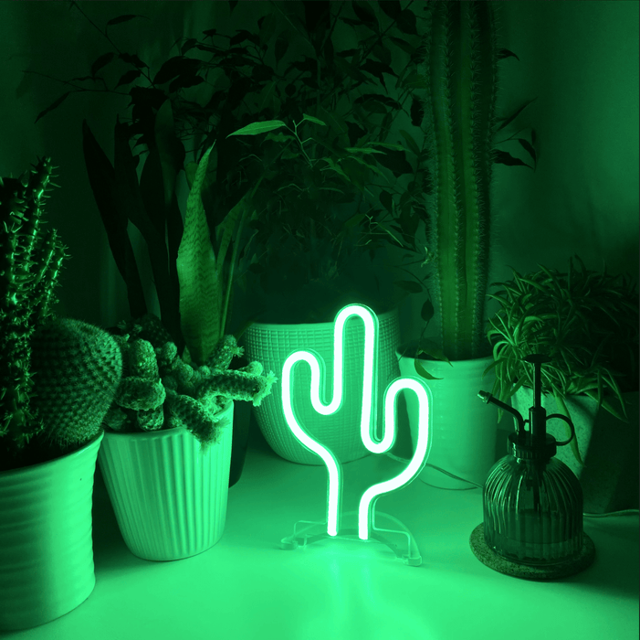 Mini Cactus Neon Sign - Neon Filter