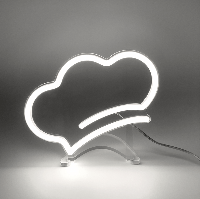 Mini Chef Hat Neon Sign - Neon Filter