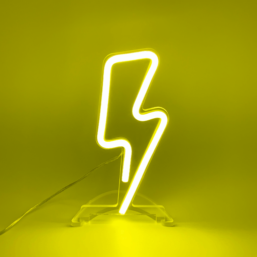 Mini Lightning Bolt Neon Sign - Neon Filter