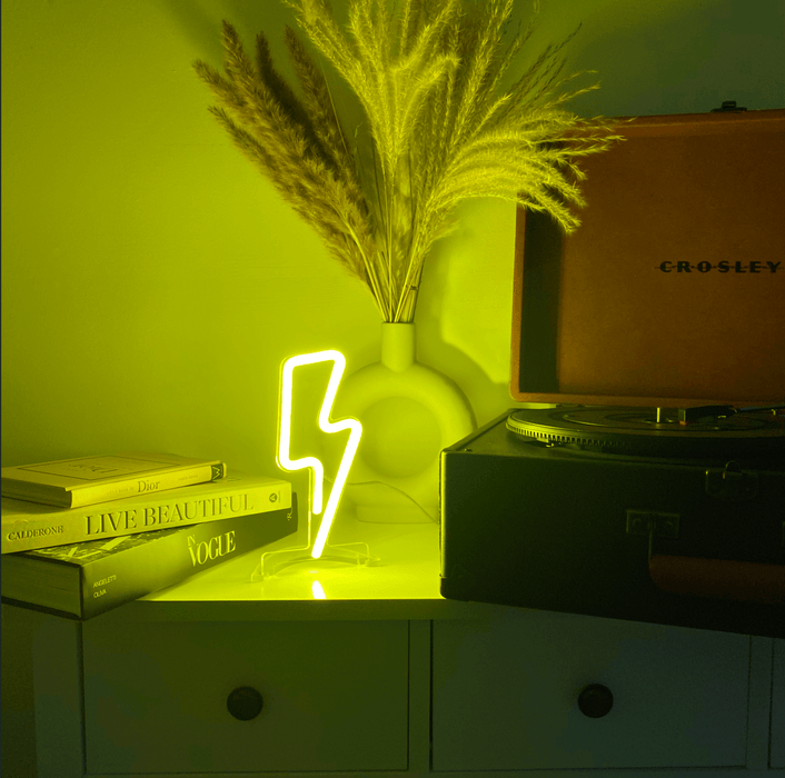 Mini Lightning Bolt Neon Sign - Neon Filter