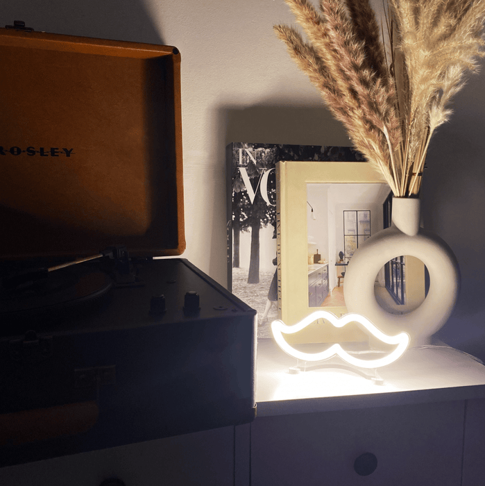 Mini Moustache Neon Sign - Neon Filter