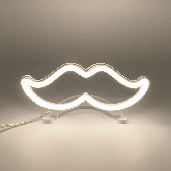 Mini Moustache Neon Sign - Neon Filter