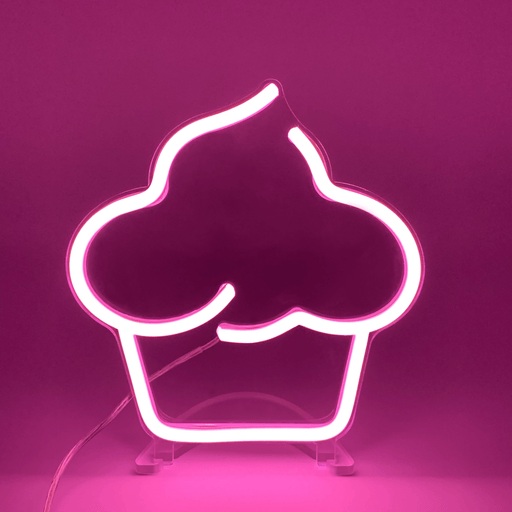 Mini Pink Cupcake Neon Sign - Neon Filter