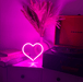 Mini Pink Heart Neon Sign - Neon Filter