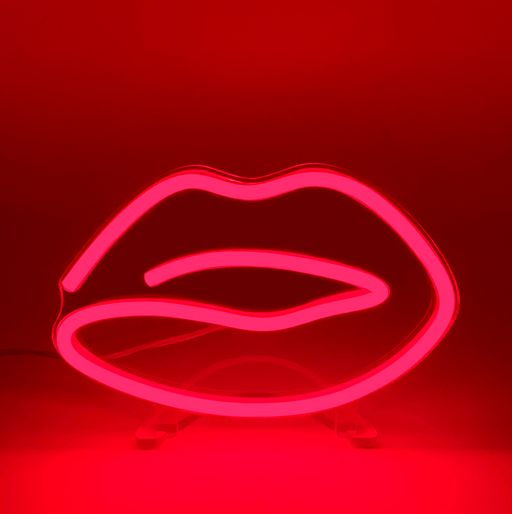 Mini Red Lips Neon Sign - Neon Filter