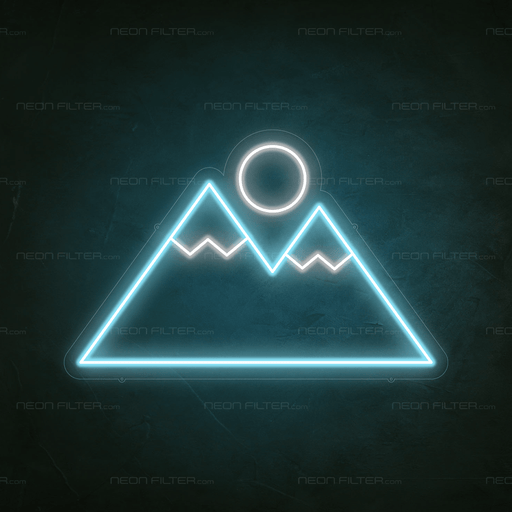 Mountain Neon Sign - Neon Filter