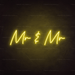 Mr & Mr Neon Sign - Neon Filter