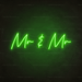 Mr & Mr Neon Sign - Neon Filter