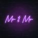 Mr & Mr Neon Sign - Neon Filter