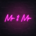 Mr & Mr Neon Sign - Neon Filter