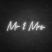 Mr & Mrs Neon Sign - Neon Filter