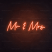 Mr & Mrs Neon Sign - Neon Filter