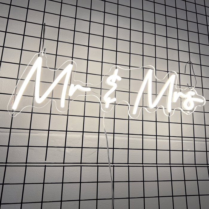 Mr & Mrs Neon Sign - Neon Filter