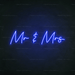 Mr & Mrs Neon Sign - Neon Filter