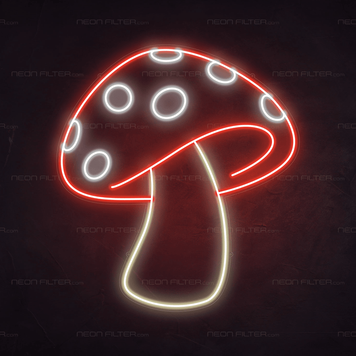 Mushroom Neon Sign - Neon Filter