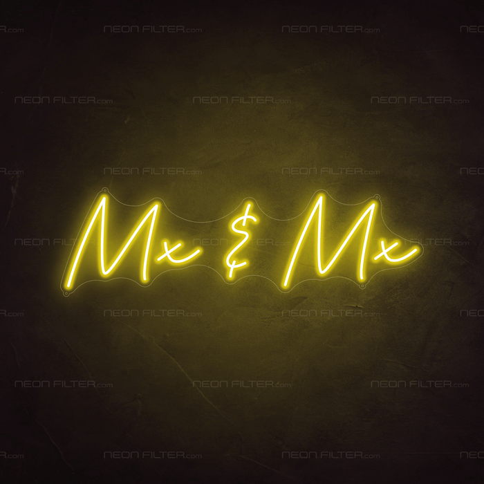 Mx & Mx Neon Sign - Neon Filter