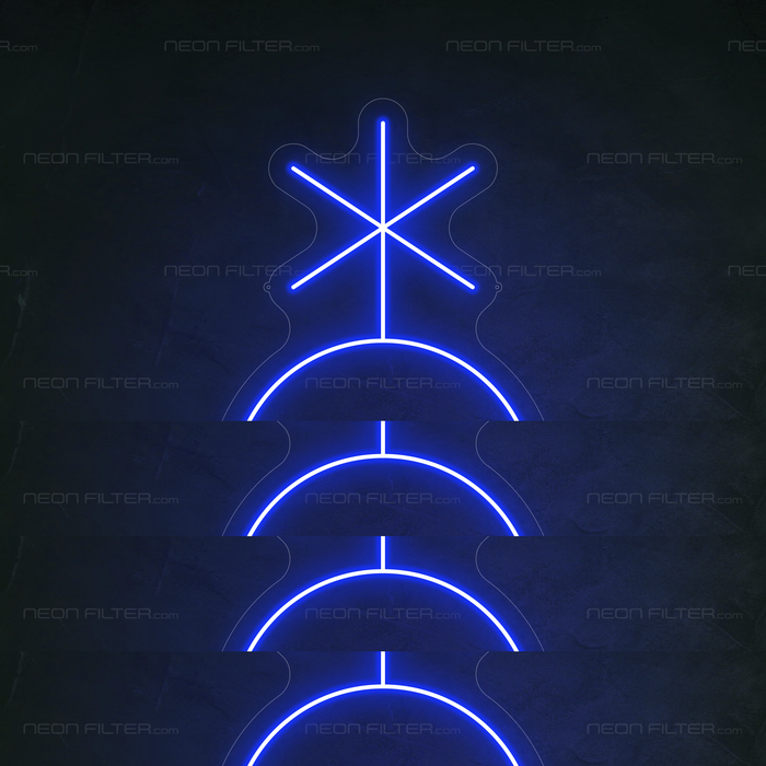 Non - Binary Symbol Neon Sign - Neon Filter