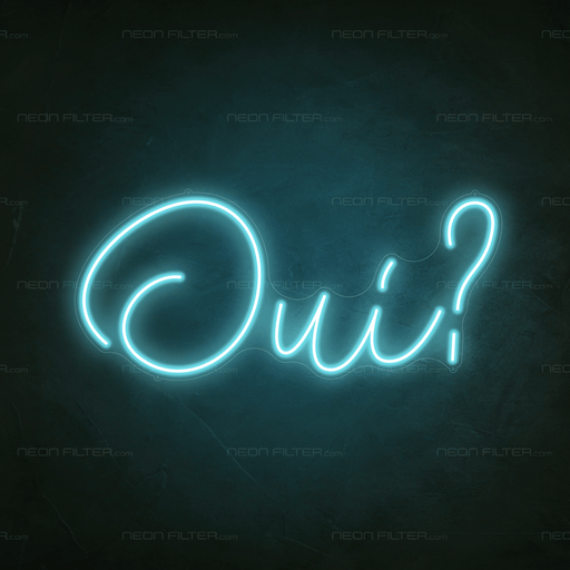 Oui? Neon Sign - Neon Filter