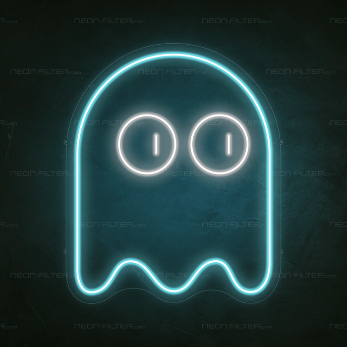 Pac - Man Ghost Neon Sign - Neon Filter