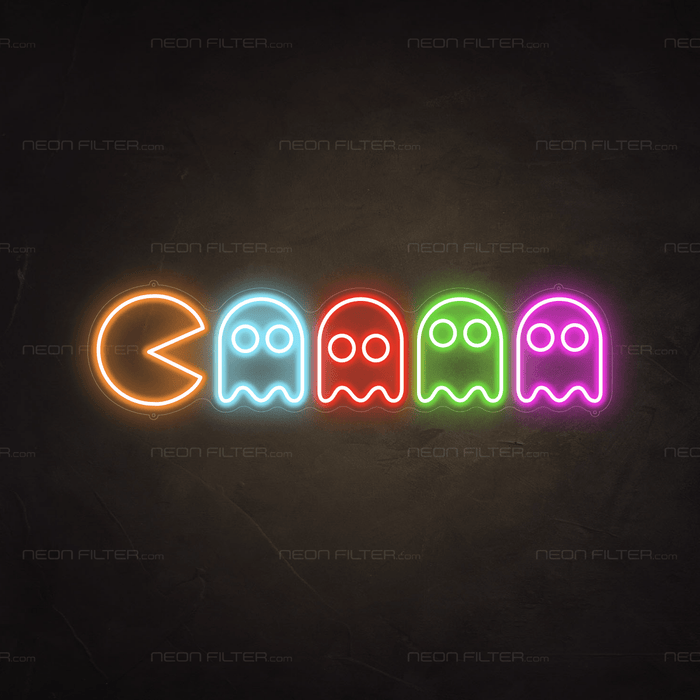 Pac - Man Neon Sign - Neon Filter