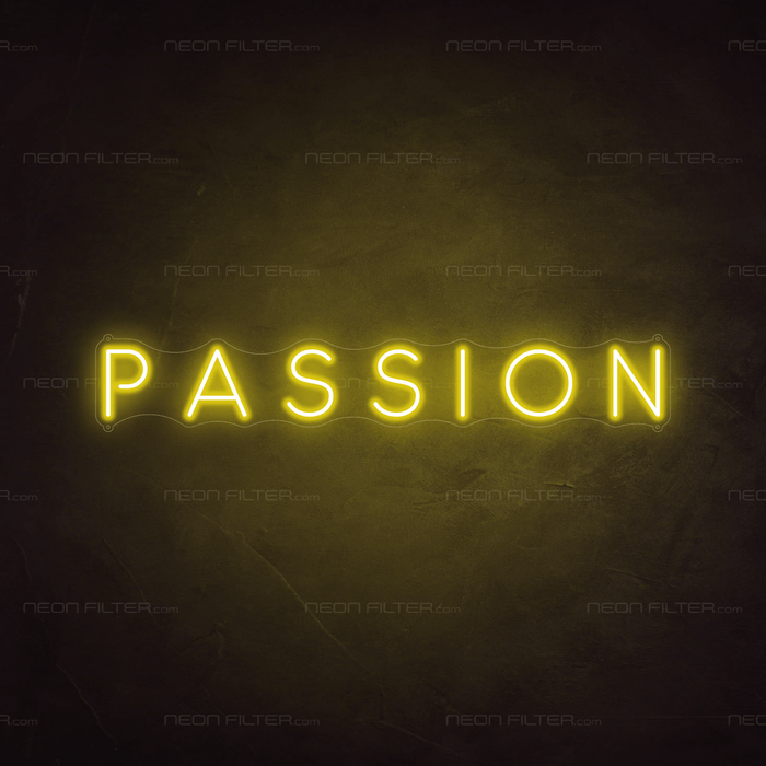 Passion Neon Sign - Neon Filter