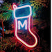 Personalised Christmas Stocking Neon Sign - Neon Filter