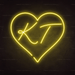 Personalised Heart Neon Sign - Neon Filter