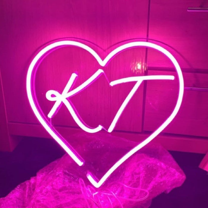 Personalised Heart Neon Sign - Neon Filter