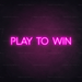 Play To Win Neon Sign - Neon Filter