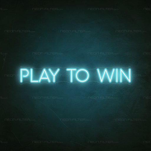 Play To Win Neon Sign - Neon Filter