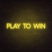 Play To Win Neon Sign - Neon Filter