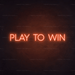 Play To Win Neon Sign - Neon Filter