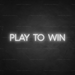 Play To Win Neon Sign - Neon Filter