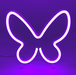 Purple Mini Butterfly Neon Sign - Neon Filter