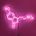 Serotonin Molecule Neon Sign - Neon Filter