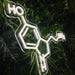 Serotonin Molecule Neon Sign - Neon Filter