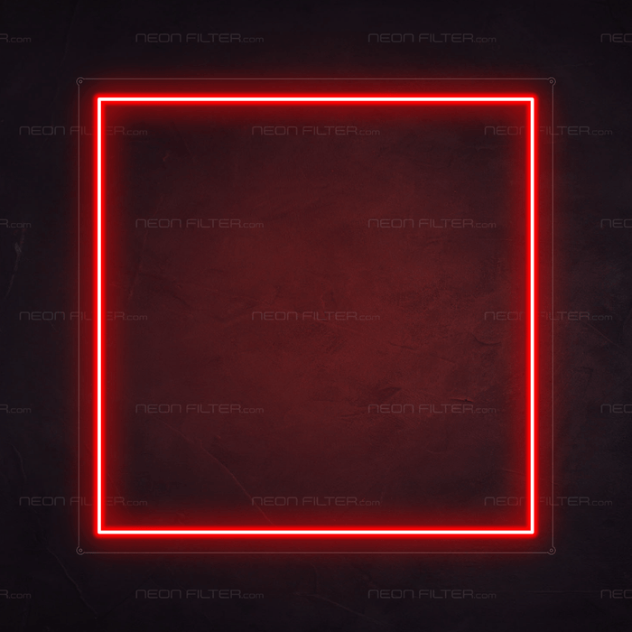 Square Neon Sign - Neon Filter