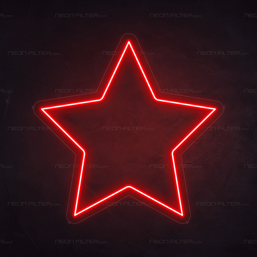 Star Neon Sign - Neon Filter