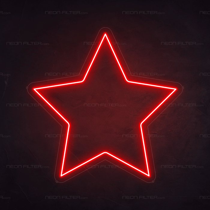 Star Neon Sign - Neon Filter