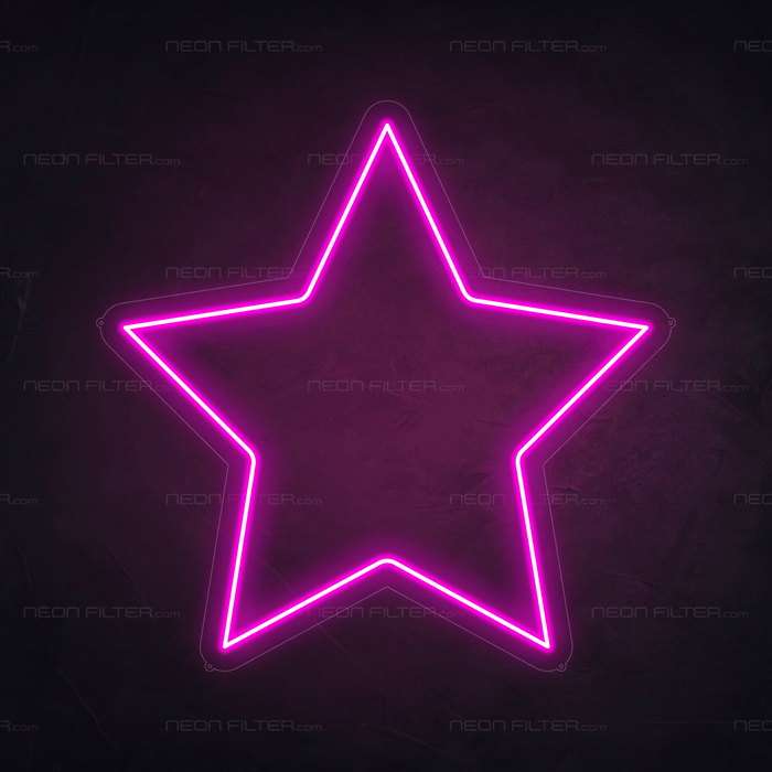 Star Neon Sign - Neon Filter