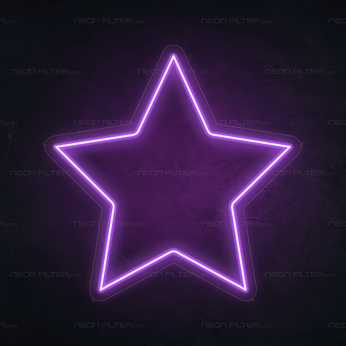 Star Neon Sign - Neon Filter