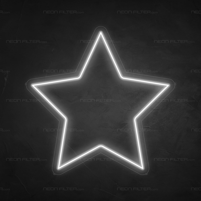 Star Neon Sign - Neon Filter