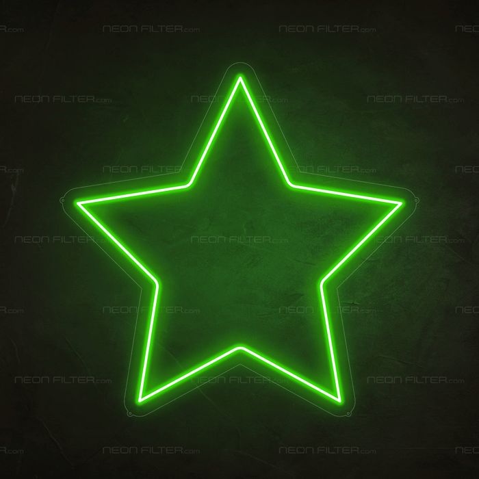 Star Neon Sign - Neon Filter