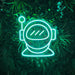 Stock Astronaut Helmet Neon Sign - Neon Filter