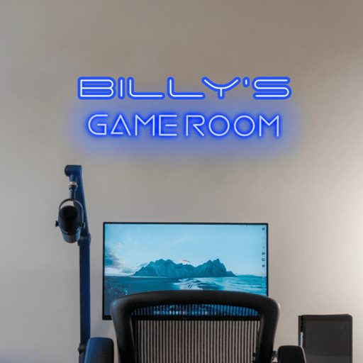 Stock Billy's Game Room Neon Sign - Neon Filter