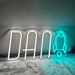 Stock Dan Name and Rocket Neon Light Sign - Neon Filter