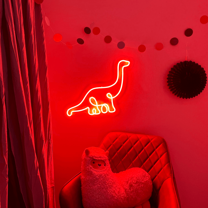 Stock Diplodocus Dinosaur Neon Sign - Neon Filter