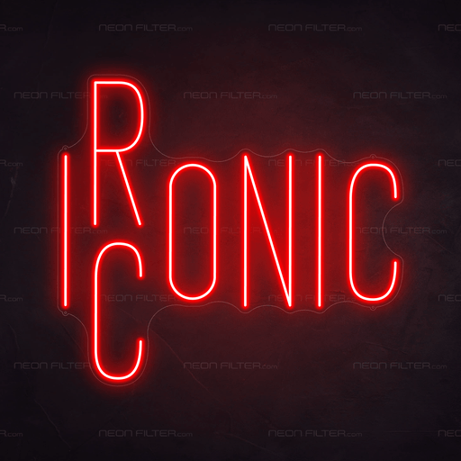 Stock Ironic / Iconic Neon Sign - Neon Filter