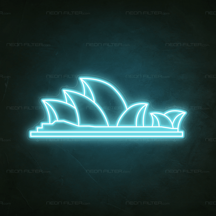 Sydney Opera House Neon Sign - Neon Filter