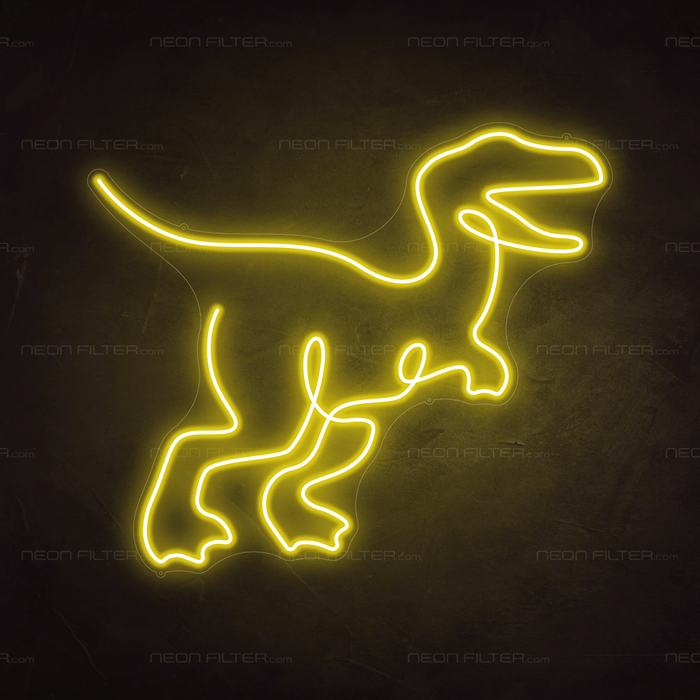 T - Rex Dinosaur Neon Sign - Neon Filter